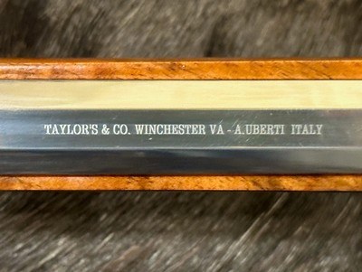 EXHIBITION, HAND-ENGRAVED UBERTI 1873 WINCHESTER IN THE WHITE SPORTING 45 COLT 20