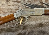 EXHIBITION, HAND-ENGRAVED UBERTI 1873 WINCHESTER IN THE WHITE SPORTING 45 COLT 20