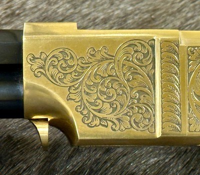 NEW UBERTI 1860 HENRY RIFLE, ENGRAVED, SWIVELS, GOOD WOOD 24.25