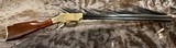 NEW UBERTI 1860 HENRY RIFLE, ENGRAVED, SWIVELS, GOOD WOOD 24.25