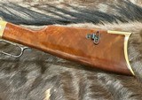 NEW UBERTI 1860 HENRY RIFLE, ENGRAVED, SWIVELS, GOOD WOOD 24.25