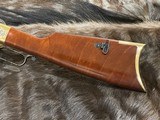 NEW UBERTI 1860 HENRY RIFLE, ENGRAVED, SWIVELS, GOOD WOOD 24.25