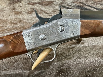 NEW PEDERSOLI EXHIBITION, ENGRAVED ROLLING BLOCK TARGET DELUXE 357 MAGNUM 30