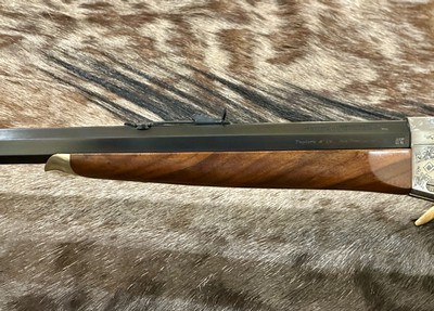 NEW PEDERSOLI EXHIBITION, ENGRAVED ROLLING BLOCK TARGET DELUXE 357 MAGNUM 30
