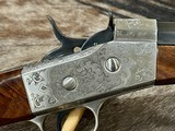 NEW PEDERSOLI EXHIBITION, ENGRAVED ROLLING BLOCK TARGET DELUXE 357 MAGNUM 30