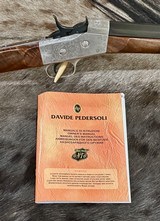 NEW PEDERSOLI EXHIBITION, ENGRAVED ROLLING BLOCK TARGET DELUXE 357 MAGNUM 30