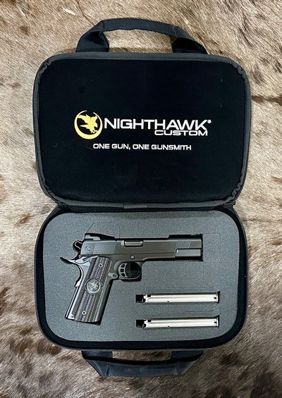 NEW NIGHTHAWK CUSTOM GRP GOV'T 1911 9MM, IOS, BLACK DLC & OTHER UPGRADES (GLOBAL RESPONSE PISTOL) - LAYAWAY AVAILABLE - Image 23 of 25