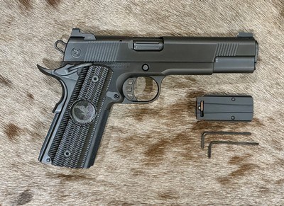 NEW NIGHTHAWK CUSTOM GRP GOV'T 1911 9MM, IOS, BLACK DLC & OTHER UPGRADES (GLOBAL RESPONSE PISTOL) - LAYAWAY AVAILABLE - Image 1 of 25