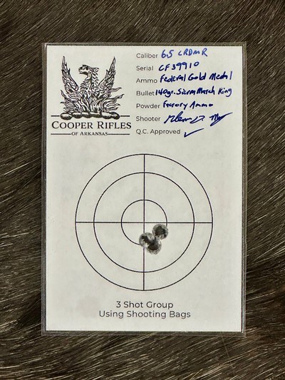 NEW COOPER OF ARKANSAS MODEL 22 VAR-TAC 6.5 CREEDMOOR, 24