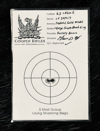 NEW COOPER OF ARKANSAS MODEL 22 MONTANA VARMINTER 6.5 CREEDMOOR, 24