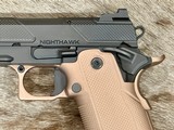 NEW NIGHTHAWK CUSTOM DOUBLE AGENT COMMANDER 4.25