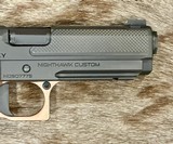 NEW NIGHTHAWK CUSTOM DOUBLE AGENT COMMANDER 4.25