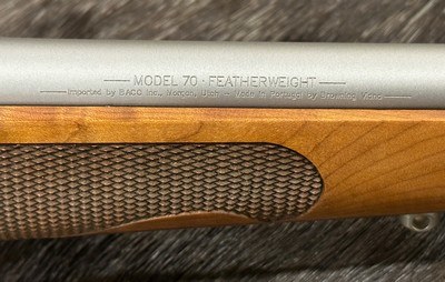 NEW WINCHESTER MODEL 70 FEATHERWEIGHT STAINLESS STEEL DARK MAPLE 308, FANTASTIC WOOD 535236220 - LAYAWAY AVAILABLE - Image 7 of 20