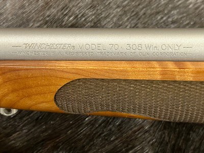 NEW WINCHESTER MODEL 70 FEATHERWEIGHT STAINLESS STEEL DARK MAPLE 308, FANTASTIC WOOD 535236220 - LAYAWAY AVAILABLE - Image 14 of 20