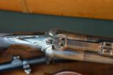 Custom Belgian Double Rifle in .45-70 With Express Sights and Claw-Mounted Scope - 4 of 15