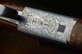 Fausti Style Side-by-Side 12 Gauge Shotgun With 28” Multi-Choke Barrels – Beautiful Engraving and Highly Figured Wood – Cased – Excellent - 3 of 9