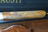 Fausti Style Side-by-Side 12 Gauge Shotgun With 28” Multi-Choke Barrels – Beautiful Engraving and Highly Figured Wood – Cased – Excellent - 6 of 9
