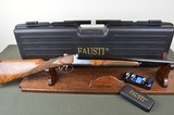 Fausti Style Side-by-Side 12 Gauge Shotgun With 28” Multi-Choke Barrels – Beautiful Engraving and Highly Figured Wood – Cased – Excellent - 9 of 9