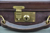 Vintage Oak & Leather Shotgun Case Fits 30” Barrels plus Top Extension – Owned by Major Sir Gerald Burrard - 6 of 7