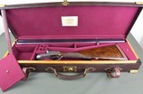 Vintage Oak & Leather Shotgun Case Fits 30” Barrels plus Top Extension – Owned by Major Sir Gerald Burrard - 3 of 7