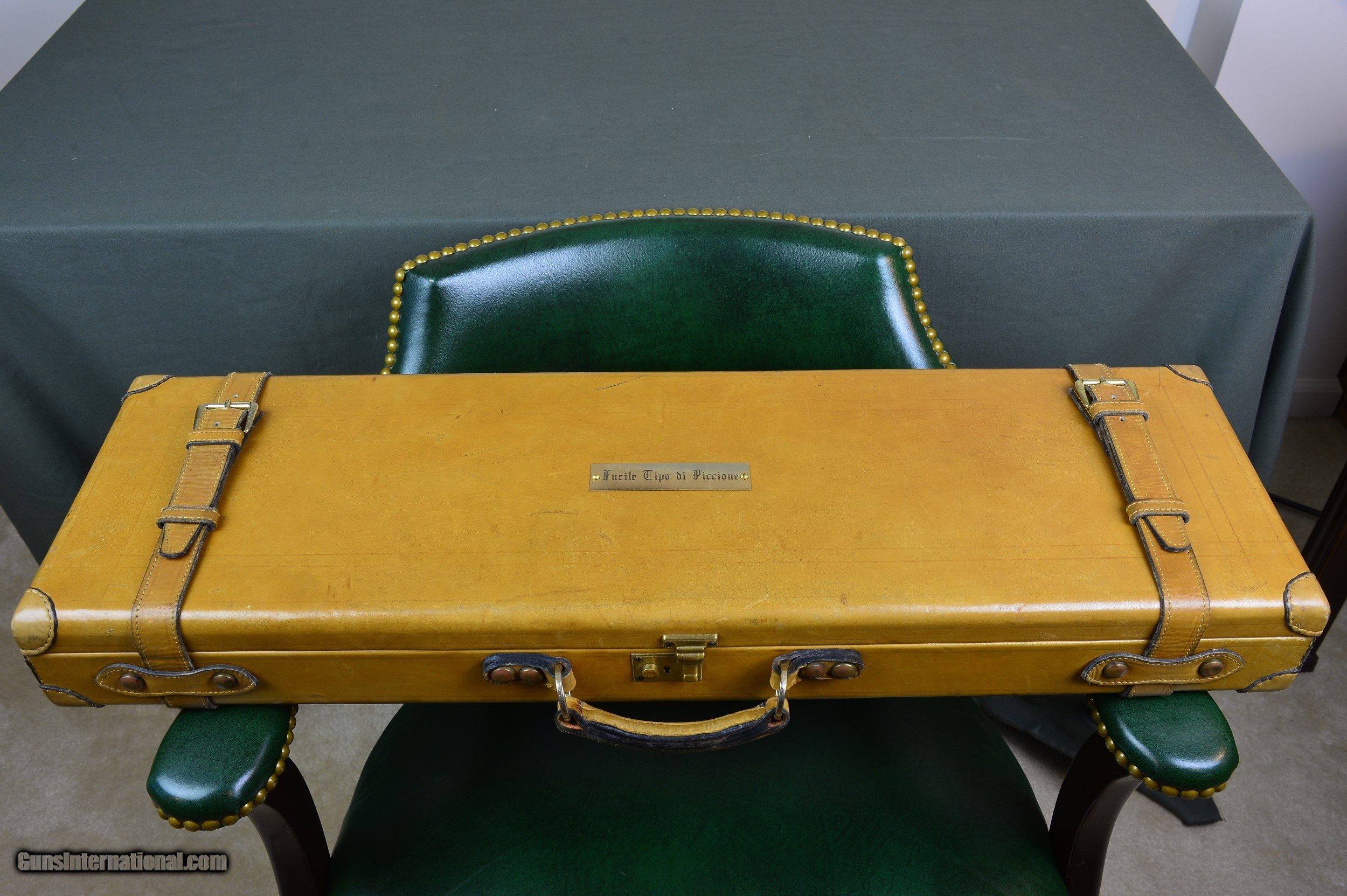 Italian Handmade Leather Shotgun Case for Premium Grade SideBySide