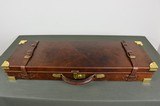 English Oak & Leather Single Gun Case - Up to 30" Barrels - 1 of 6