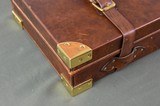 English Oak & Leather Single Gun Case - Up to 30" Barrels - 4 of 6