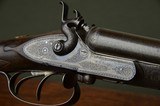 Handsome and Rare – W.R. Pape 16 Bore Barlock Hammer Gun with 30” Highly Figured Damascus Barrels and Unique Sidelever Opening - 5 of 13