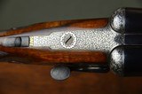 F.T. Baker 12 Bore Sidelock Ejector with Profuse Intricate Engraving and Sidelever Opening – Long Length of Pull - 2 of 12