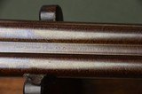 John Dickson & Son 12 Bore Back Action Hammergun with Fantastically Figured 30” Nitro Damascus Barrels and Highly Figured Stock - 10 of 15