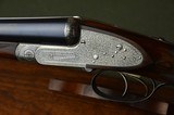F.T. Baker 12 Bore Sidelock Ejector with Profuse Intricate Engraving and Sidelever Opening – Long Length of Pull – No. 2 of a Pair - 4 of 11
