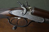Alfred Clayton 12 Bore Hammergun with 30” Nitro Damascus to Damascus Sleeved Barrels and Unique Hammers - 3 of 14