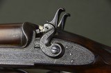 Alfred Clayton 12 Bore Hammergun with 30” Nitro Damascus to Damascus Sleeved Barrels and Unique Hammers - 10 of 14