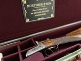Mortimer & Son 12 Bore Boxlock Ejector with 30-1/4” Nitro Damascus Barrels – 2-3/4” Chambers - 1 of 15