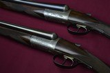 John Dickson & Son 12 Bore Round Action Pair - Fabulous Game Scene Engraving by Harry Kell - 2 of 15