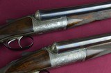 John Dickson & Son 12 Bore Round Action Pair - Fabulous Game Scene Engraving by Harry Kell - 1 of 15