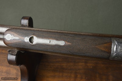 Cogswell & Harrison Sidelock Non-Ejector with Lever-Cocking Toplever and 30” Nitro Damascus Barrels - Image 10 of 15