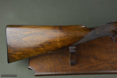 Cogswell & Harrison Sidelock Non-Ejector with Lever-Cocking Toplever and 30” Nitro Damascus Barrels - Image 9 of 15