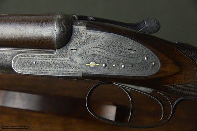 Cogswell & Harrison Sidelock Non-Ejector with Lever-Cocking Toplever and 30” Nitro Damascus Barrels - Image 7 of 15