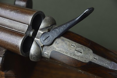 Cogswell & Harrison Sidelock Non-Ejector with Lever-Cocking Toplever and 30” Nitro Damascus Barrels - Image 2 of 15