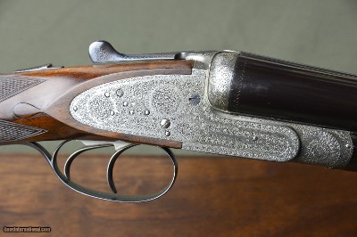 J. Venables & Son 12 Bore Sidelock Ejector with Wonderful Engraving and Nitro Steel Barrels
No. 1 of a Pair