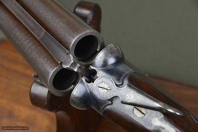 William Powell & Son 12 Bore Boxlock Ejector with 29” Highly Figured Nitro Damascus Barrels