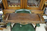 John Dickson & Son Round Action Oak & Leather Case with Panoramic Edinburgh View Maker’s Label - CASE ONLY - 2 of 3