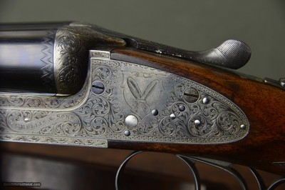 Charles Hellis & Sons “Featherweight” 12 Bore Sidelock Ejector – No. 1 of a Pair – Celtic Style Engraving - Image 12 of 13