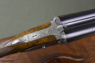 James Woodward & Sons 12 BoreThe AutomaticUnder Snap Action Sidelock Ejector with Great EngravingNo.2 of a Pair