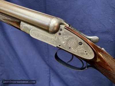 William Palmer Jones 12 Bore Back Action Sidelock Ejector with 30” Nitro Damascus Barrels – Highly Figured French Walnut - Image 4 of 13
