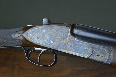 E.J Churchill 12 Bore OVER/UNDER Sidelock Ejector Game/Pigeon Gun
Full Coverage Engraving