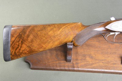 W & C Scott “The Monte Carlo A” 12 Bore Sidelock Ejector with Deep Chisel Engraving – Lightweight Upland Double - Image 7 of 13