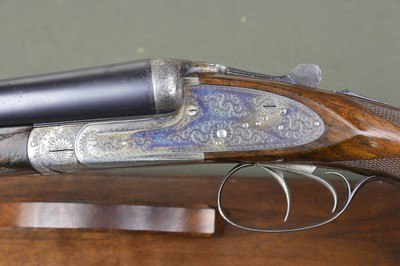 W & C Scott “The Monte Carlo A” 12 Bore Sidelock Ejector with Deep Chisel Engraving – Lightweight Upland Double - Image 6 of 13
