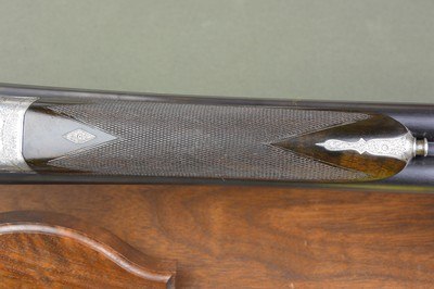 W & C Scott “The Monte Carlo A” 12 Bore Sidelock Ejector with Deep Chisel Engraving – Lightweight Upland Double - Image 9 of 13